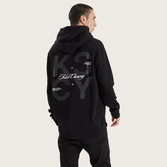 Kiss Chacey Keystone Hooded Dual Curved Sweater - Jet Black