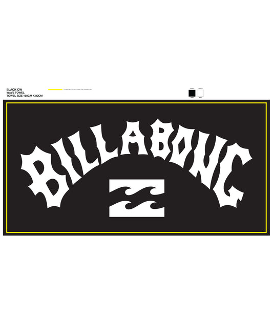 Billabong Arch 5D5 Towel - Black/White