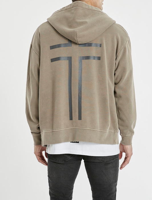Kiss Chacey Gaskill Relaxed Hooded Zip Sweater - Pigment Driftwood